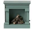 Maileg Fireplace, Mouse - Blue