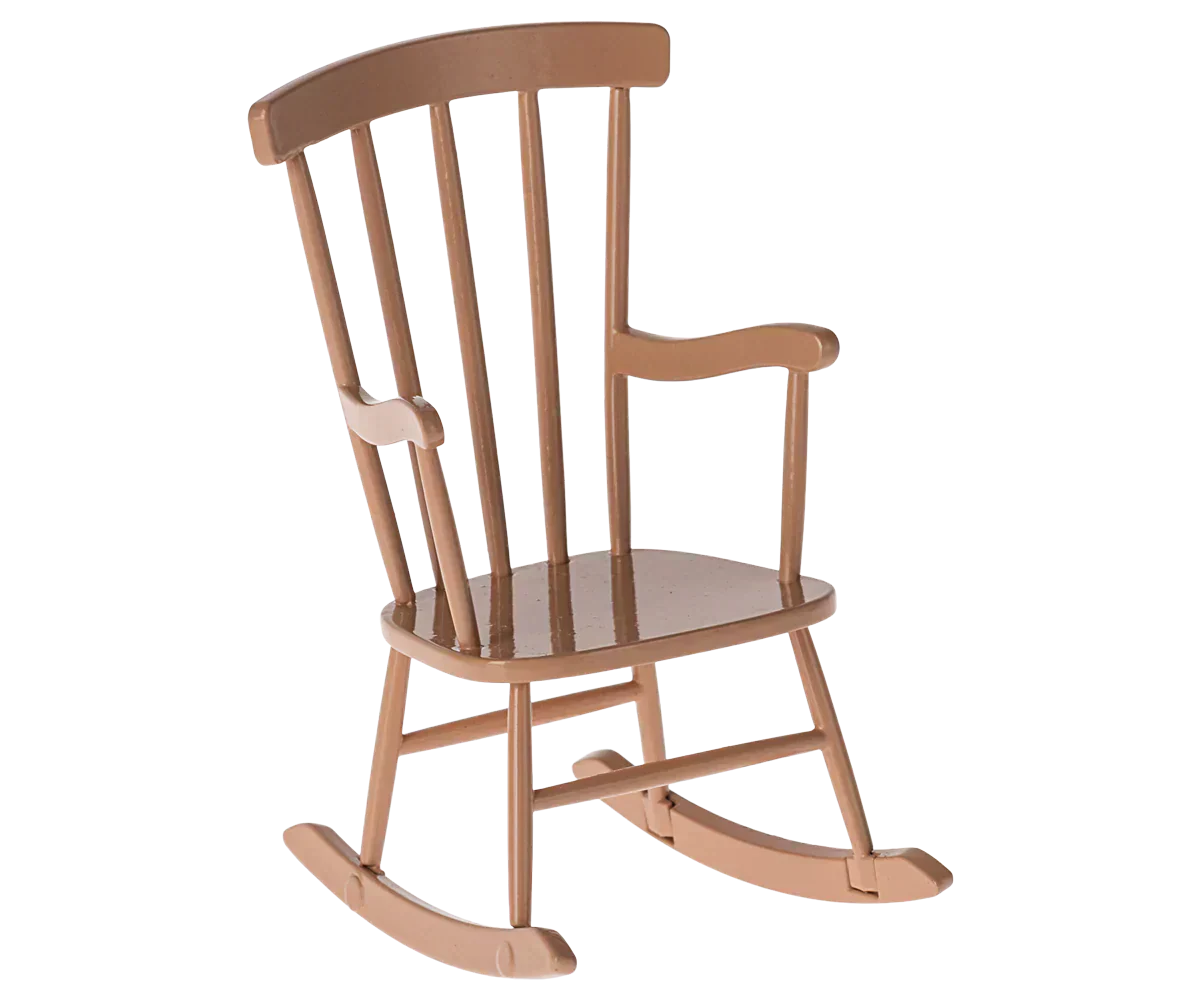 Maileg Rocking chair, Mouse - Dark Powder