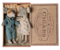Maileg Mum & Dad in Cigar Box