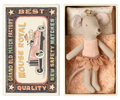 Maileg Princess Mouse, Little sister in Matchbox - Petal Skirt