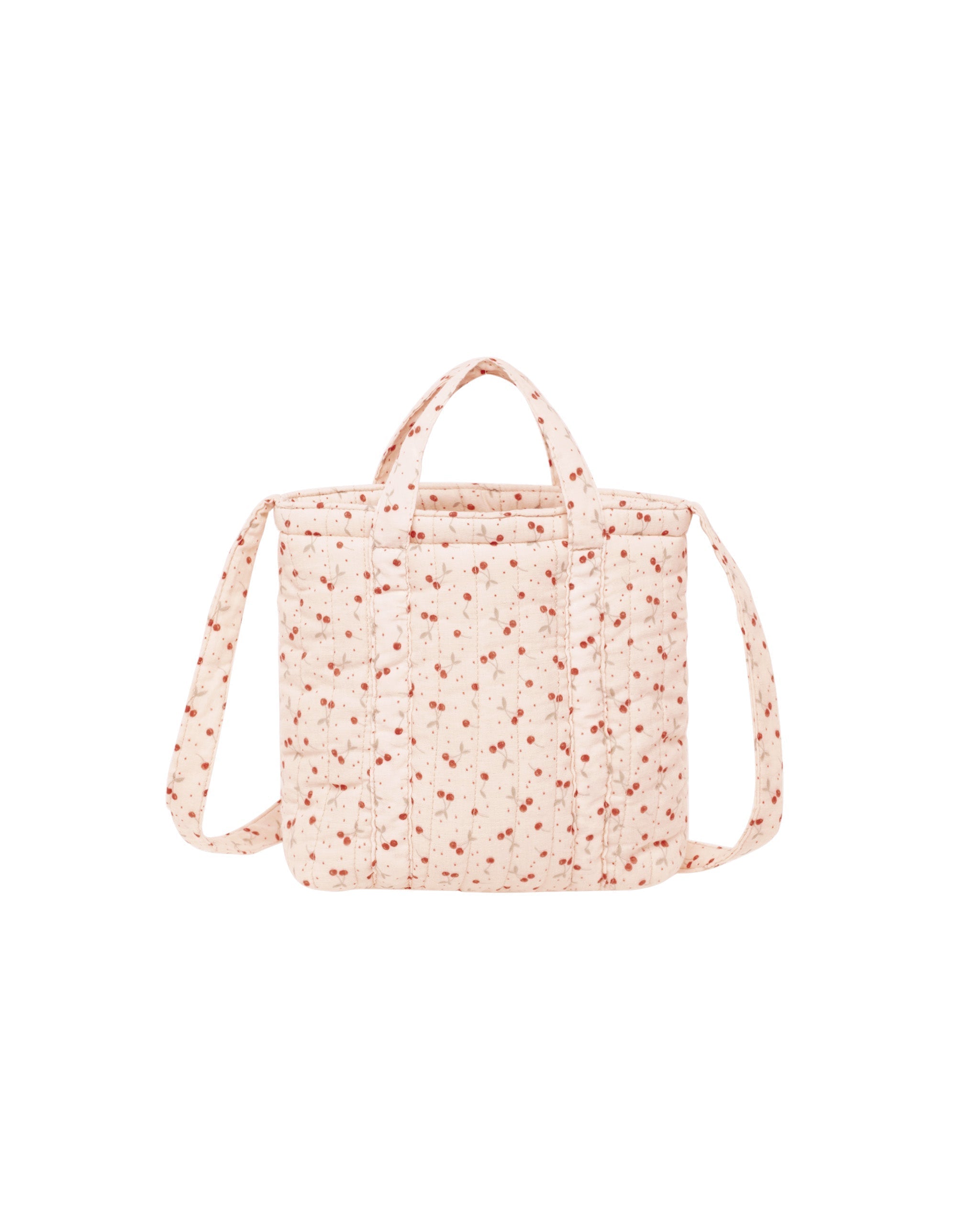 Rylee + Cru Quilted Tote Bag || Cherries